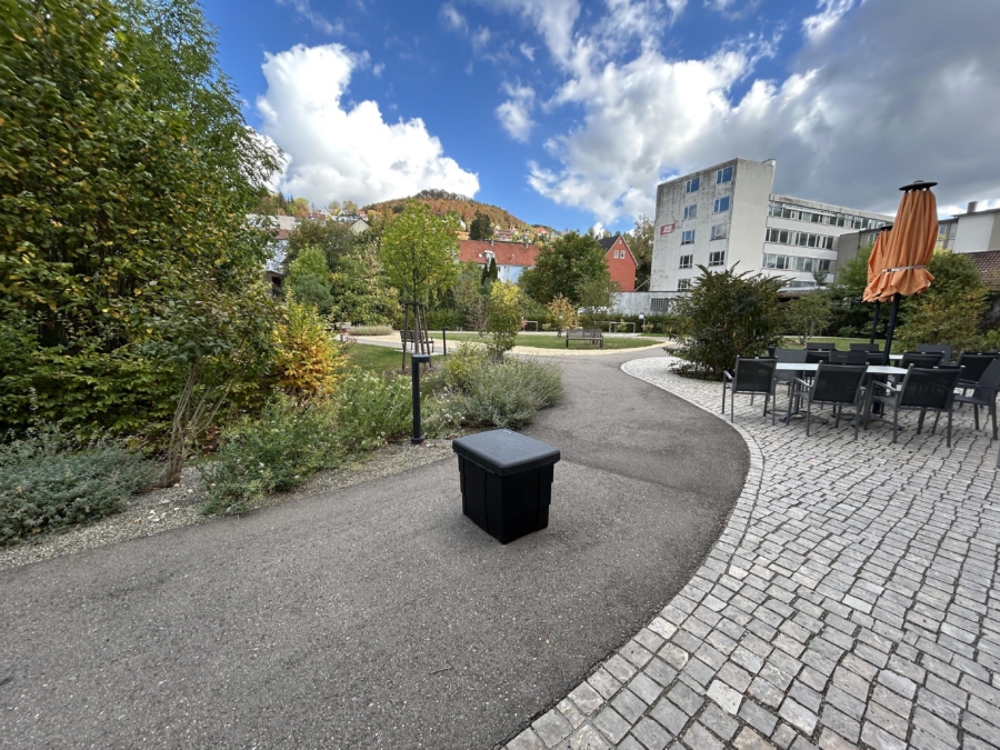 Zuwegung und Parkanlage