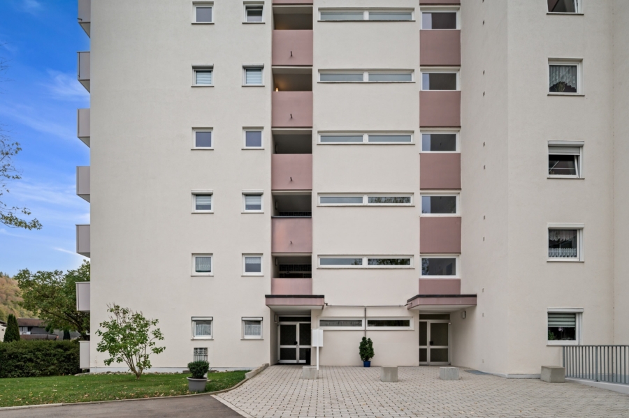 Ansicht mit Eingangsbereich