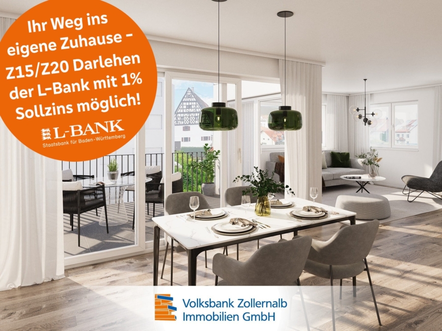 Innenrendering Gebäude 1