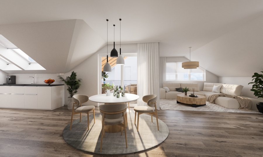 Innenrendering Gebäude 1 - Wohnung 3