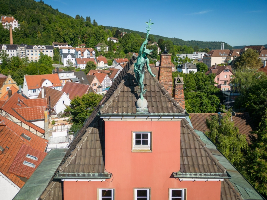 Merkur mit Äskulapstab